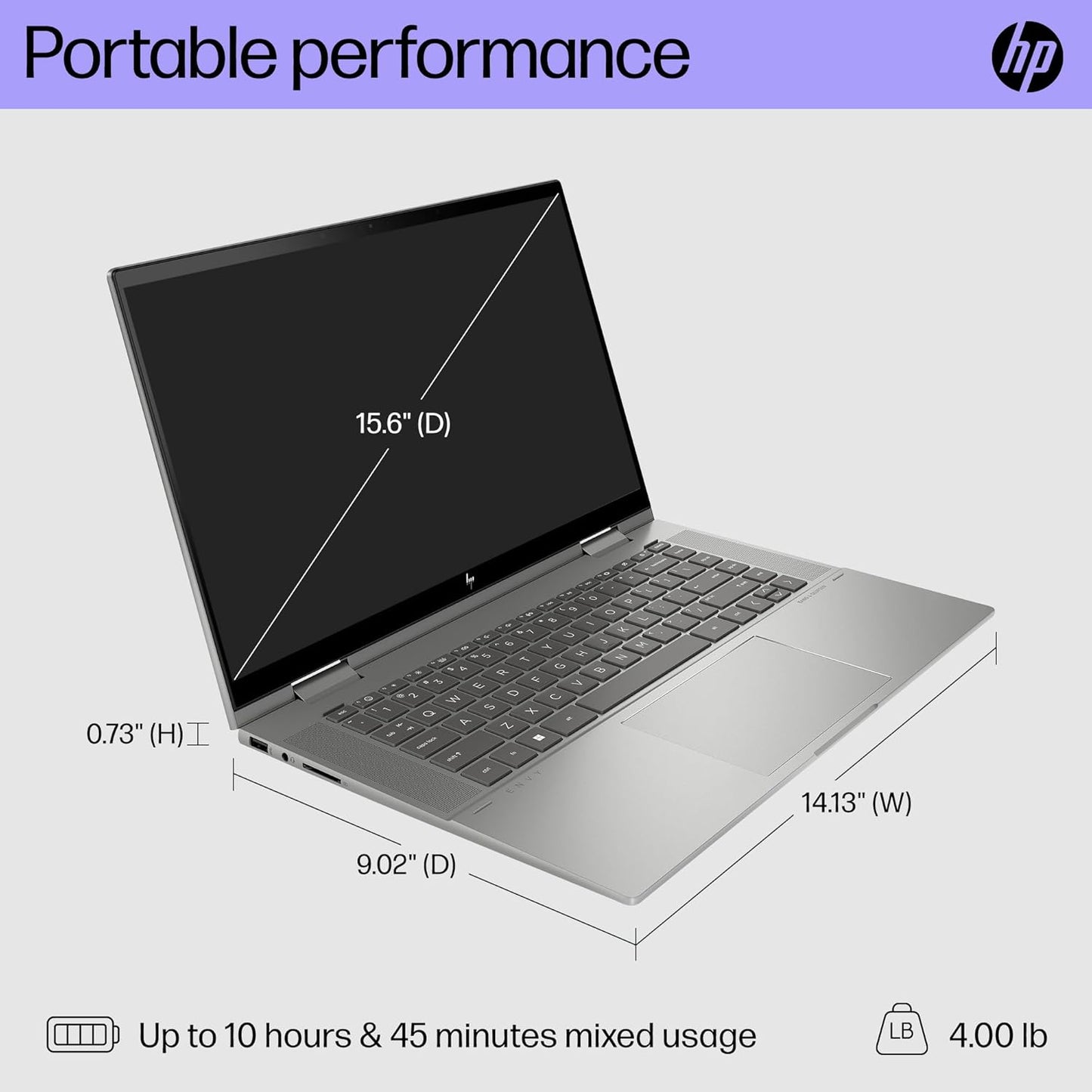 HP ENVY x360 15" Touch Laptop i7-1355U 512GB SSD