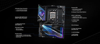 ASRock X870E NOVA WIFI AM5 Ryzen ATX Motherboard