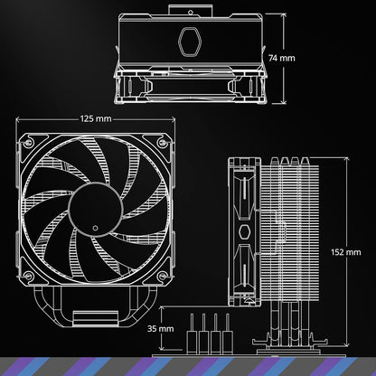 Cooler Master RR-S4KK-25SN-R1 Hyper 212 Black CPU Cooler