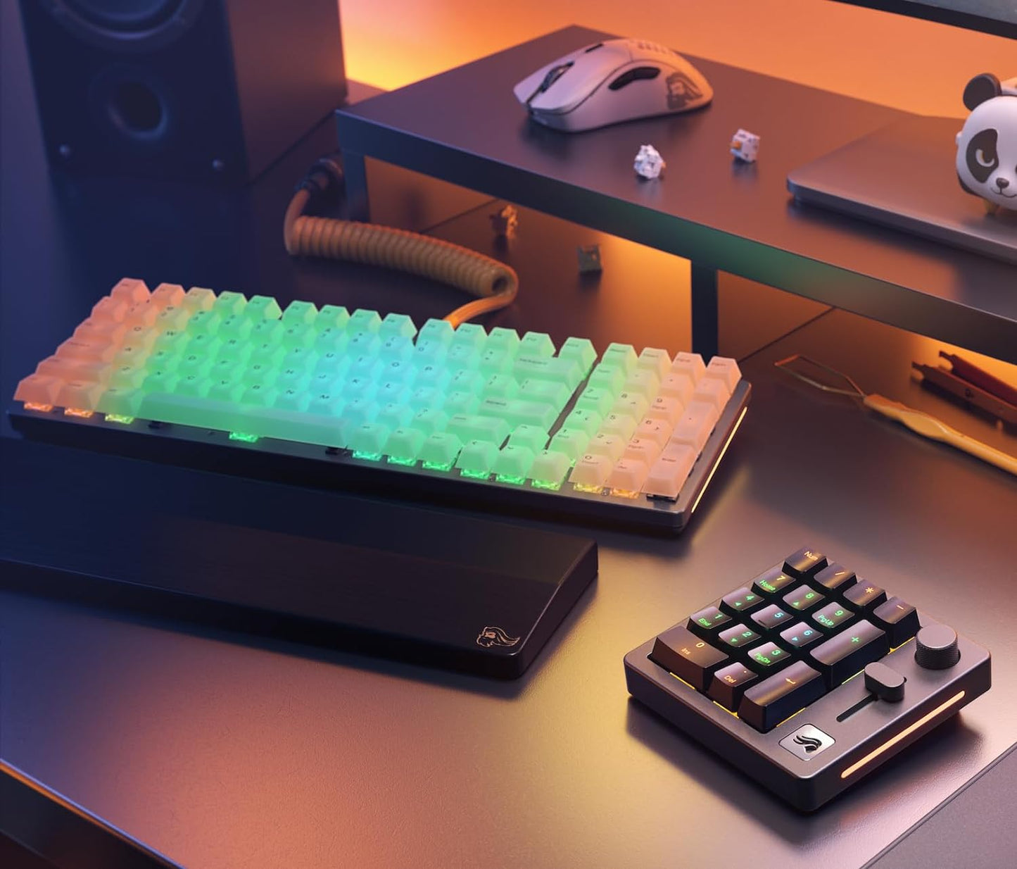Glorious GLO-KC-POLY-RGB Polychroma RGB Keycaps Clear