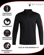 Spyder Men's Active Quarter Zip Performance Shirt