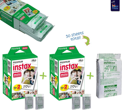 Fujifilm 16806250 Instax Mini 12 Instant Camera Bundle
