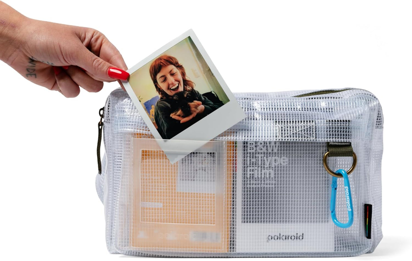 Polaroid 6305 Ripstop Clear Crossbody Essentials Bag