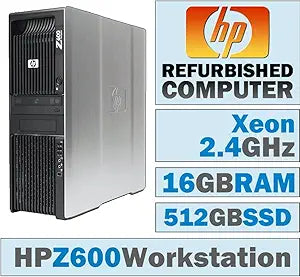 HP Z600 Workstation Dual Xeon E5620 16GB RAM 512GB SSD — main product image
