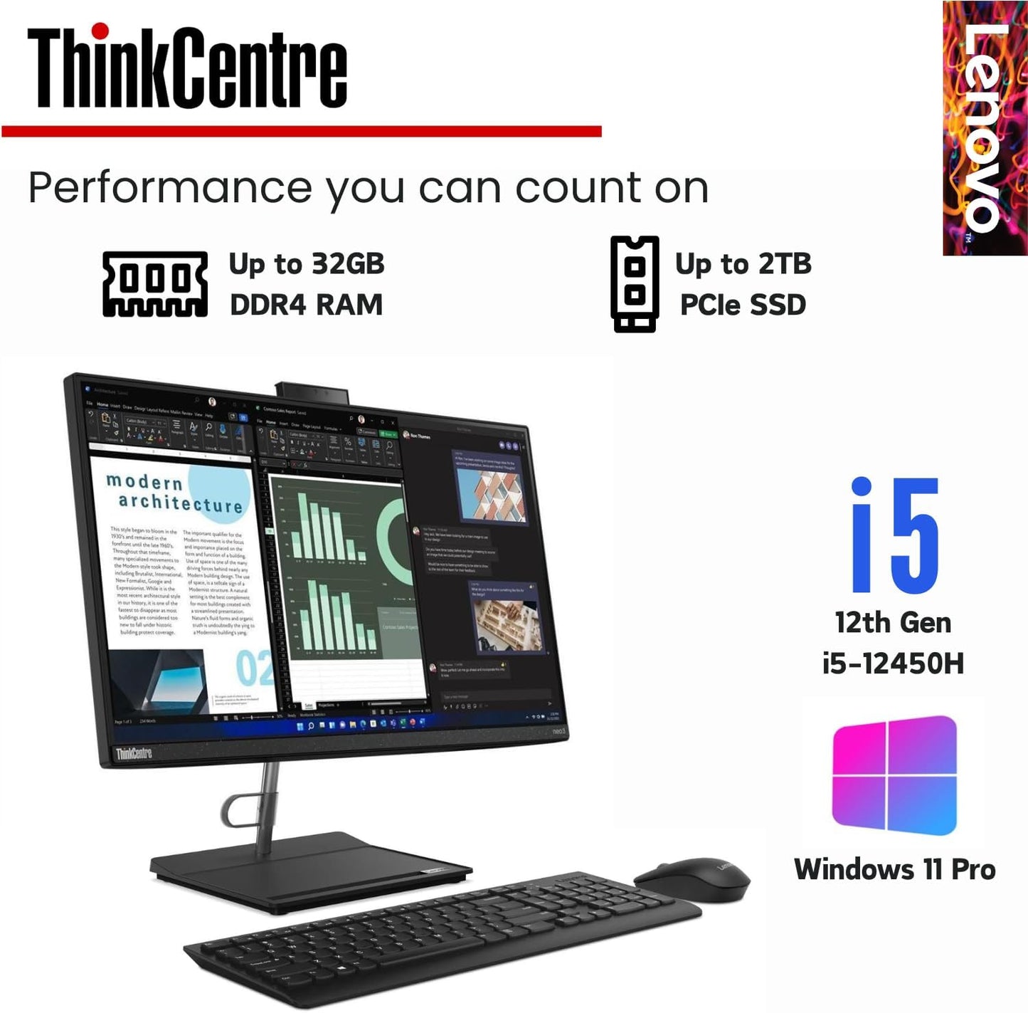 Lenovo ThinkCentre Neo 30a All-in-One - i5, 32GB RAM