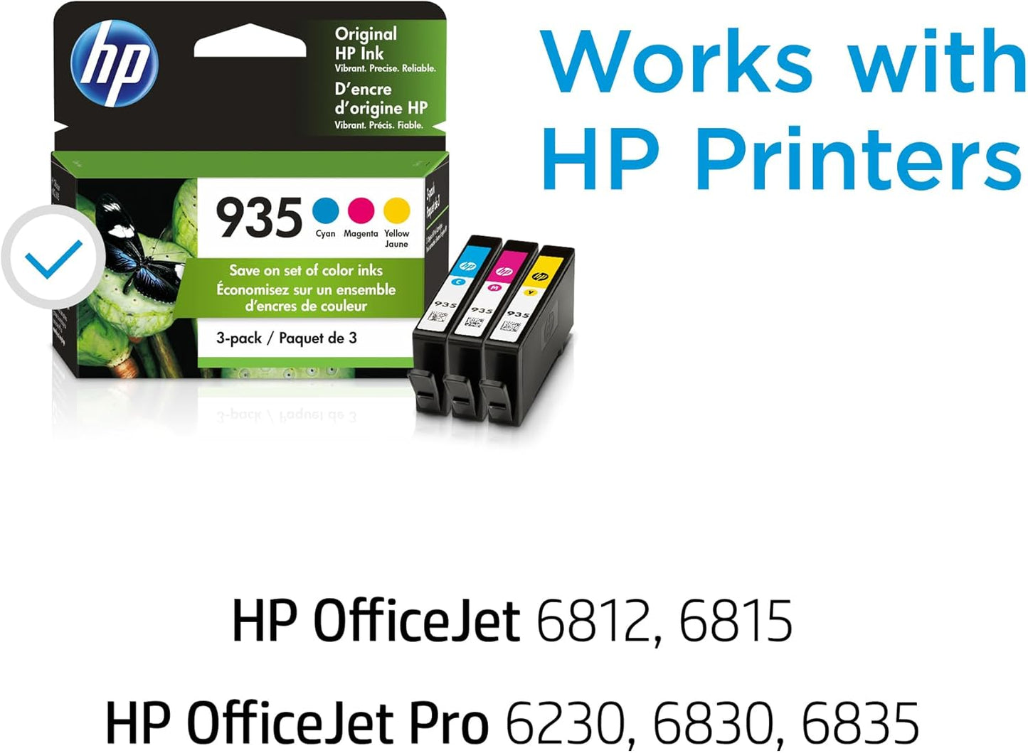 HP N9H65FN#140 935 CMY Ink Cartridge 3-Pack