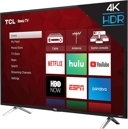 TCL 43S405 43-Inch 4K UHD HDR Roku Smart TV, 2017 Series