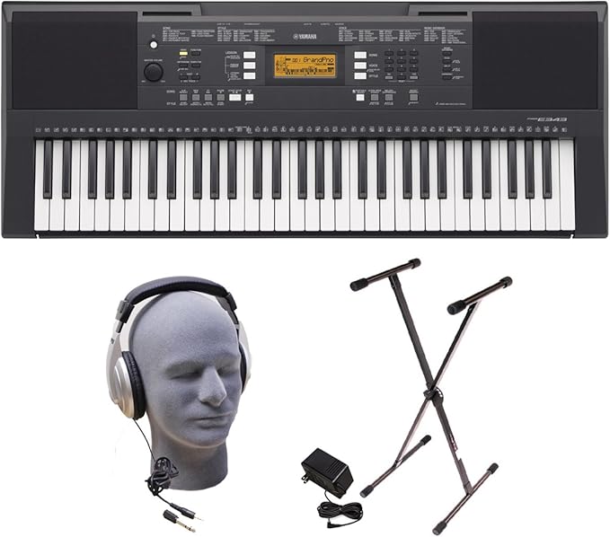 Yamaha PSRE343 Portable Keyboard Pack - Premium Bundle