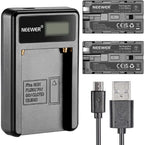 Neewer - NP-F550 Battery Charger Set - 2600mAh Batteries