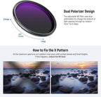 Neewer 10104780 55mm ND2-400 Variable ND Filter
