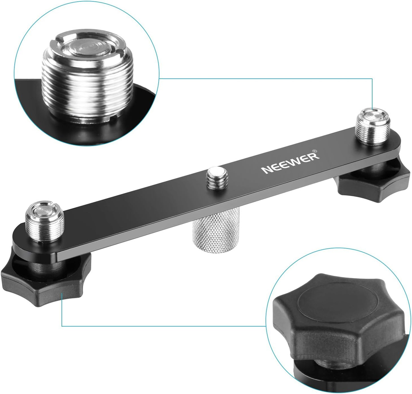 Neewer 40089396 Durable Steel Microphone Bar Mount