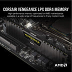 Corsair CMK64GX4M2D3600C18 64GB (2x32GB) Vengeance LPX 3600MHz DDR4 RAM