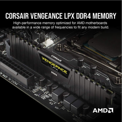Corsair CMK64GX4M2D3600C18 64GB (2x32GB) Vengeance LPX 3600MHz DDR4 RAM