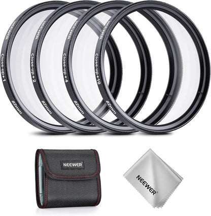 Neewer 10103028 82mm Macro Close-Up Lens Filter Kit
