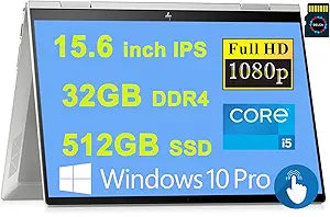 HP ENVY x360 15 i5 2-in-1 Laptop: 32GB, 512GB SSD, Win10 Pro