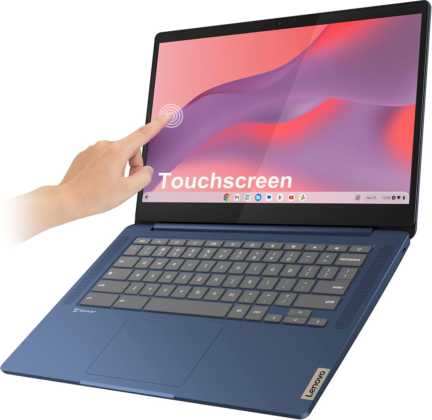 Lenovo IdeaPad Slim 3 Chromebook, 14" FHD Touchscreen Laptop