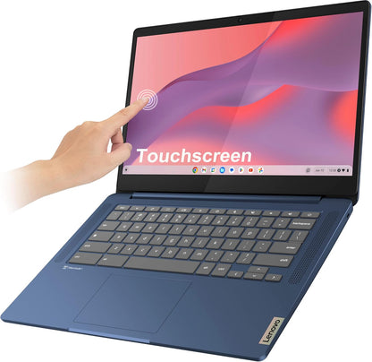 Lenovo IdeaPad Slim 3 Chromebook, 14" FHD Touchscreen Laptop