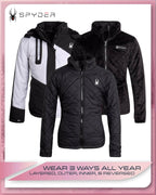 Spyder Snow Ski Jacket Girls' 3-in-1 Reversible Winter Coat