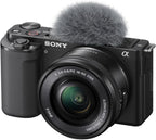 Sony ZV-E10 Mirrorless Vlogging Camera with 16-50mm & 55-210mm Lens Bundle