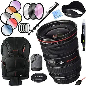Canon E77CN1740LUSM EF 17-40mm Lens Bundle