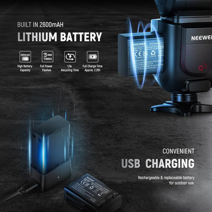 Neewer Z1-N TTL Round Head Flash Speedlite Kit