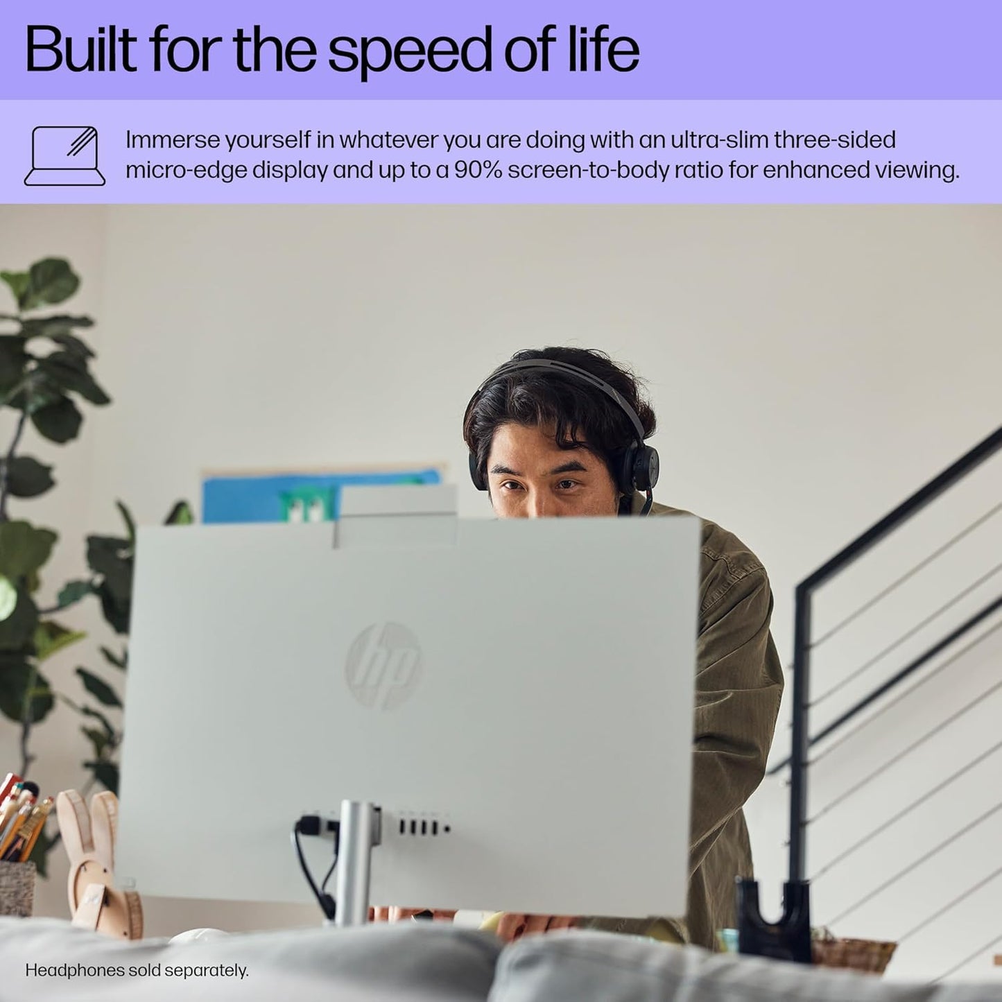 HP 27-cr1057c 27" Touchscreen All-in-One Desktop Ultra 7 64GB 4TB