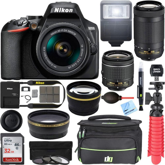 Nikon E8NKD3500X2LENSK D3500 Double Zoom Lens Bundle