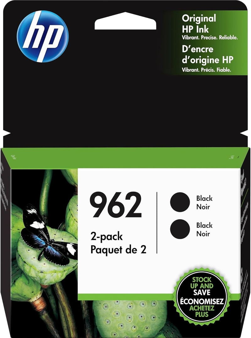 HP 3JB33AN 962 Black Ink Cartridge 2-Pack — main product image