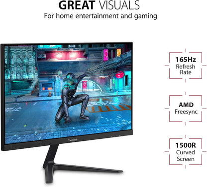 ViewSonic VX2418C 24" 180Hz Curved Gaming Monitor