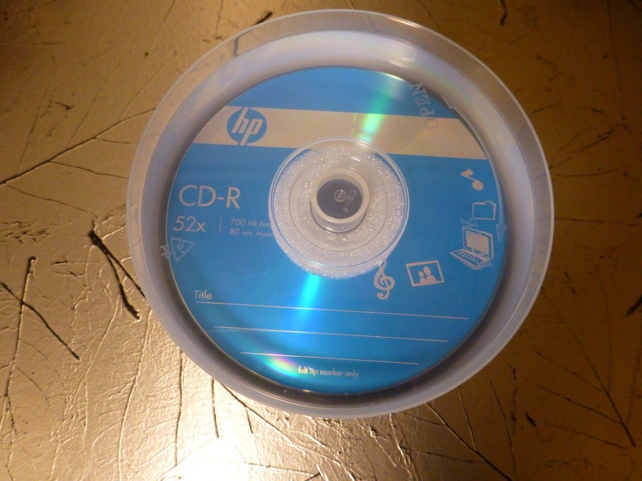 HP 34308302 52X CD-R 50PK Cake Box