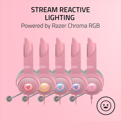 Razer RZ04-04730100-R3U1 Kraken Kitty V2: Pink RGB Headset