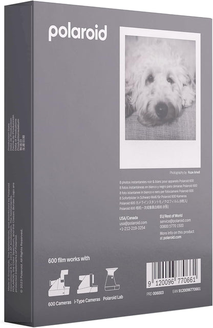 Polaroid 6003 B&W Instant Film 8 Exposures
