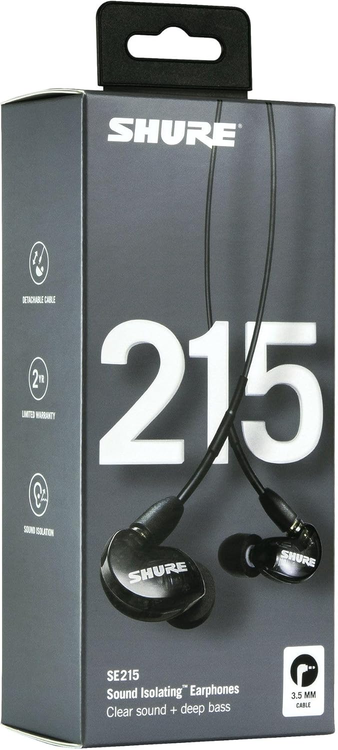 Shure SE215-K-E Pro Sound Isolating Earphones