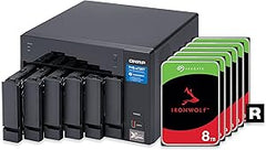 QNAP TVS-672XT-i3-8G-68S 40TB 6-Bay Thunderbolt 3 NAS RAID 5