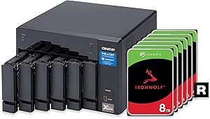 QNAP TVS-672XT-i3-8G-68S 40TB 6-Bay Thunderbolt 3 NAS RAID 5 — main product image