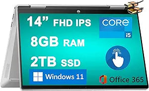 HP Pavilion X360 14 Touchscreen Laptop i5 2TB SSD Win11 — main product image