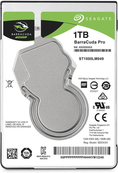Seagate ST1000LM049 Barracuda Pro: 1TB 7200RPM 2.5" Internal HDD