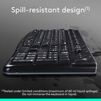 Logitech 920-002478 K120 Wired Keyboard - Black