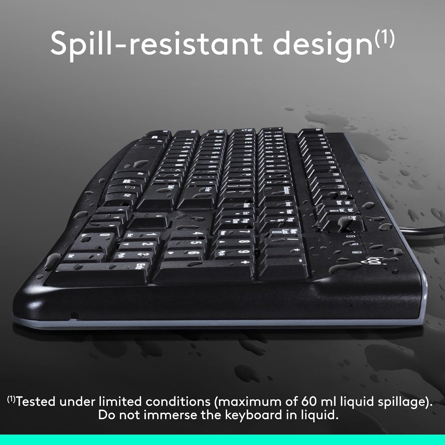 Logitech 920-002478 K120 Wired Keyboard - Black