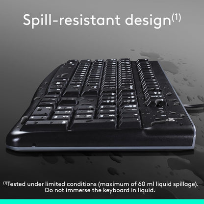 Logitech 920-002478 K120 Wired Keyboard - Black