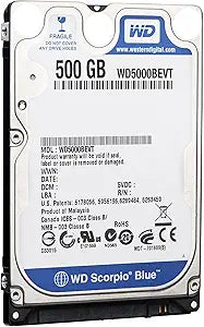 Western Digital Scorpio Blue 500GB 2.5" HDD (Renewed)