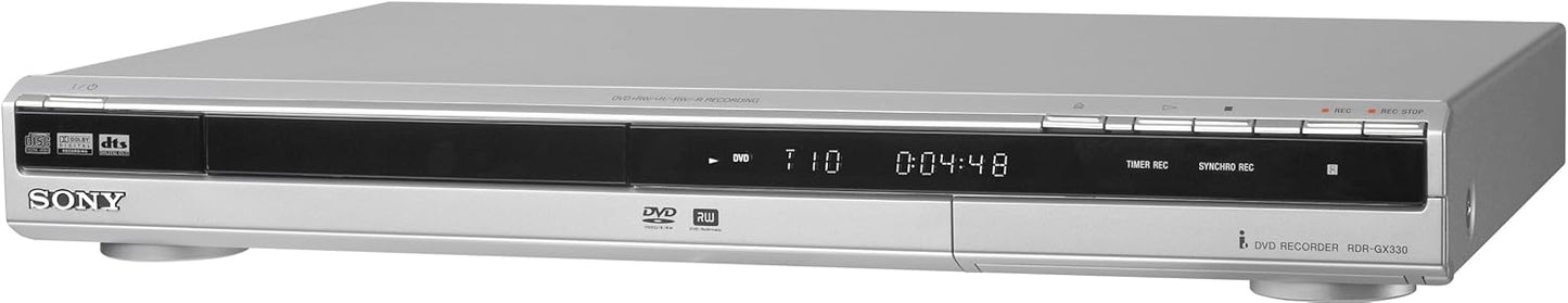 Sony RDR-GX330 Single Tray DVD Recorder Silver