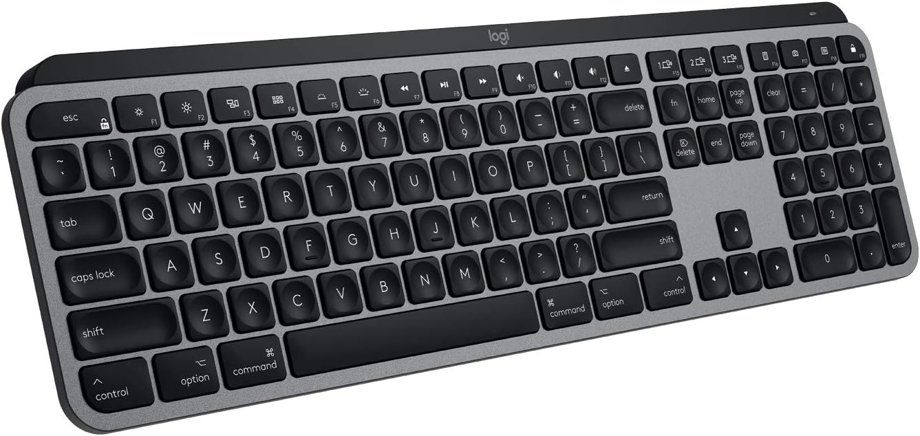 Logitech 920-009552 MX Keys for Mac Wireless Keyboard - Space Gray