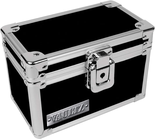 Vaultz VZ01169 Locking Index Card File - 3x5, Black