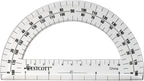 Westcott 11200 6-Inch Clear Plastic Protractor