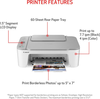 Canon 4977C022 PIXMA TS3520 Wireless All-in-One Printer (White)