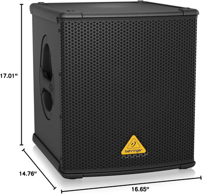 Behringer B1200DPRO Active 500W 12" PA Subwoofer
