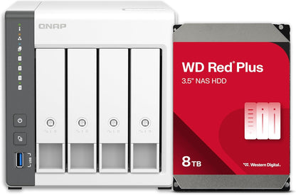 QNAP TS-433-4G-48WD-US 24TB 4-Bay NAS WD Red RAID