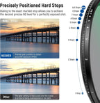 Neewer 10103189 72mm True Color ND2-ND400 Filter