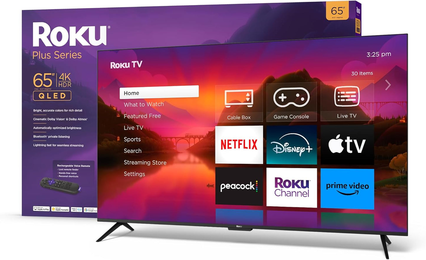 Roku 65R6A5R 65-Inch 4K QLED Smart TV - Dolby Vision
